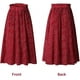 thumbnail image 5 of Falda plisada de lunares y cintura alta para mujer Falda midi larga con vuelo, 5 of 5