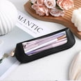 thumbnail image 3 of Soda Candy Small Clear Makeup Bag PU Leather Makeup Brush Bag Portable Transparent Waterproof Cosmetic Organizer Pouch with Zipper for Women Home Travel Office Makeup Storage, 3 of 6