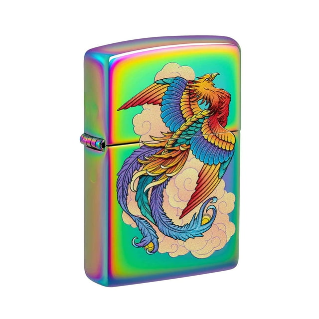Zippo 48607 Briquet de Poche Coupe-Vent à Motif Phénix Multicolore