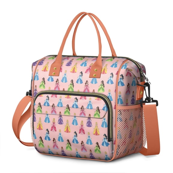 Colorful Princess Pattern Womens Lunch Box for Work,Insulated Large Lunch Bag for Tween and Teen,Loncheras Para Mujer,Leakproof Adult Lunch Bag for Work,Beach,Travel,Picnic,Camping