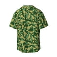 thumbnail image 6 of Lsque Crayfish Army print Men's Cuban Collar Short Sleeve Shirt Summer Beachwear Casual Button Down Fashionable Vacation Leisure Shirt-3X-Large, 6 of 7