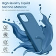 thumbnail image 2 of Liquid Silicone Case for iPhone 12/12 Pro, [Scratch-Resistant, Anti-Fingerprint, Shockproof] Protective Slim Phone Case, 4-Layer Cover with Microfiber Lining, Silky-Soft Touch, 6.1'', Blue, 2 of 14