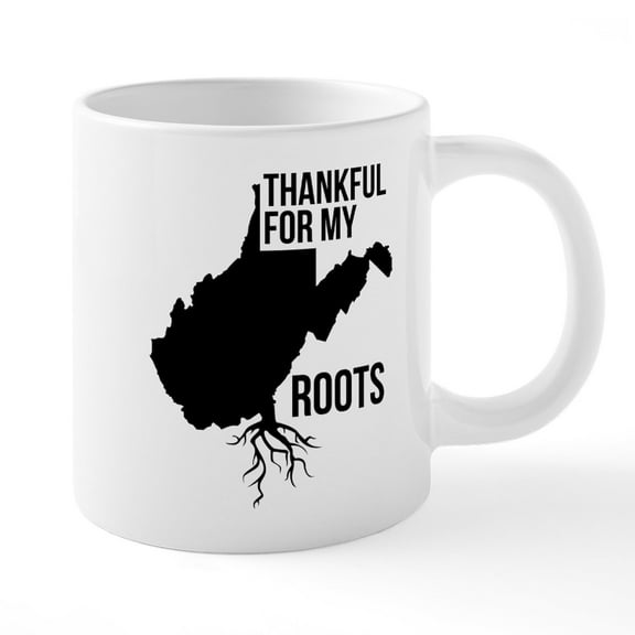 CafePress - West Virginia Thankful For - 20 Oz White Ceramic Mega Mug