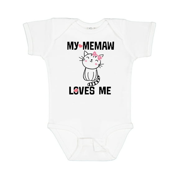 Inktastic My Memaw Loves Me Girls Girls Baby Bodysuit