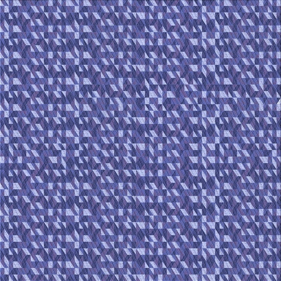 Ahgly Company Indoor Square Patterned Sky Blue Dress Blue Area Rugs, 4' Square