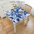 thumbnail image 2 of nygtbtfer  Blue White Floral Tablecloth Party Supplies Blue and White Flower Vintage Disposable Plastic Table Cover For Floral Theme Bridal Baby Shower Wedding Birthday Spring Tea Party Decorations, 2 of 7