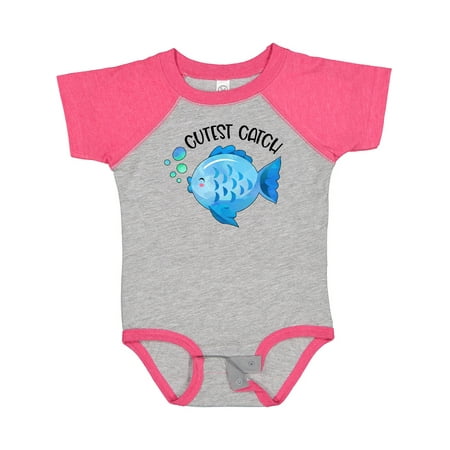 

Inktastic Cutest Catch Cute Blue Fish Gift Baby Boy or Baby Girl Bodysuit