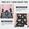 thumbnail image 6 of Pioneer Flower Floral Print Pattern Apron for Women and Men, Cotton Linen Waterproof with Pockets, Adjustable, 33x27 Inch for Kitchen, Gardening, BBQ, Salon, 6 of 6