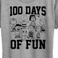 thumbnail image 3 of Peanuts - 100 Days Of Fun - Women's Short Sleeve Graphic T-Shirt, 3 of 6