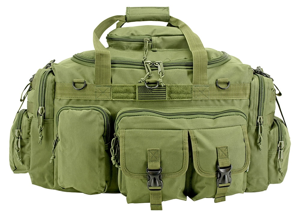  East West U.S.A Tactical Multi Pockets Heavy Duty Duffel Bag,  Camo/Gray, 18 : Sports & Outdoors