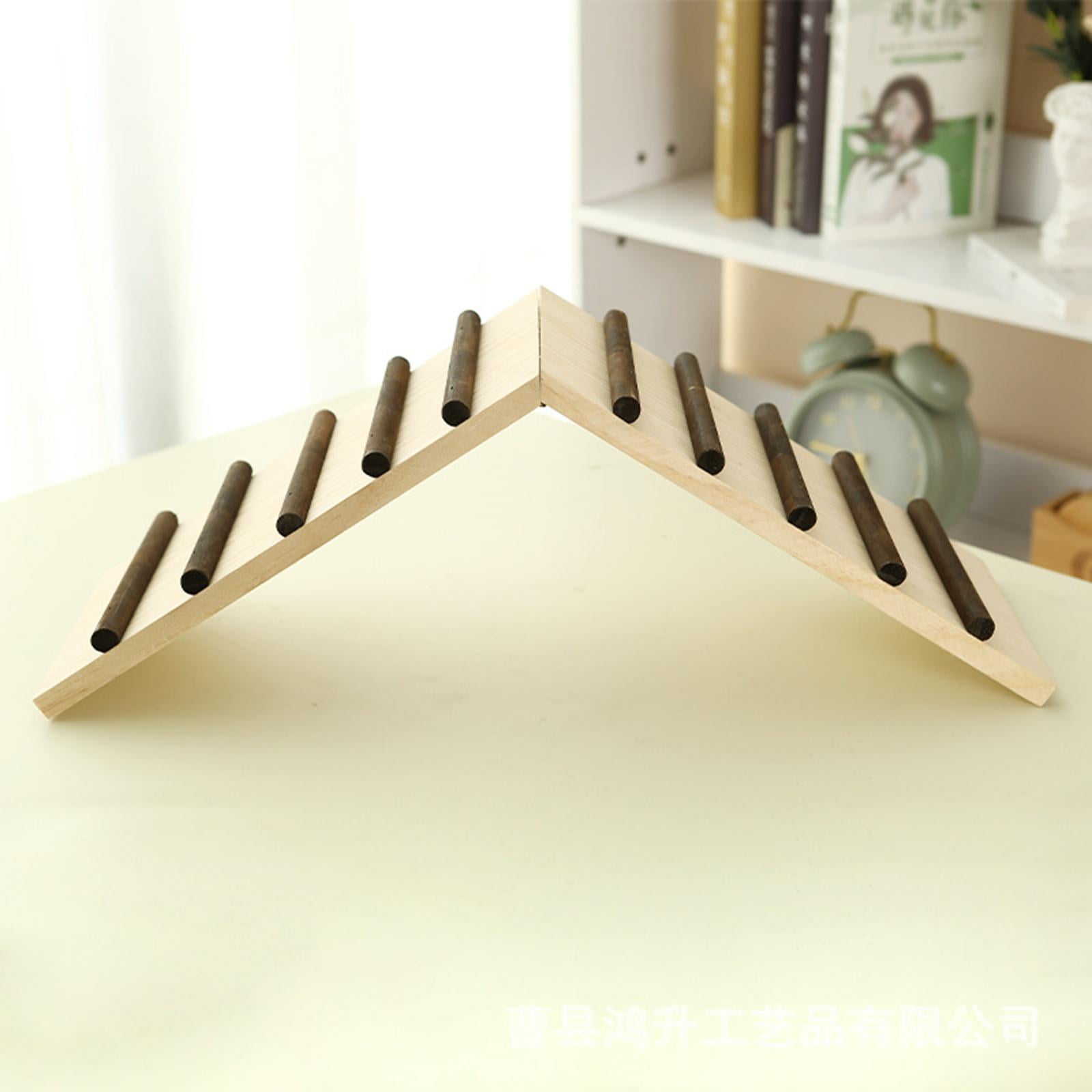 Hamster Climbing Bridge Small Animal Wooden Ramp Foldable Cage Accessories Rabbit Wood Bridge Climbing Ladder for Pets for Rat Mice Hamsters