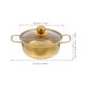 thumbnail image 4 of Olla de acero inoxidable con tapa de vidrio, ideal para ramen, ramen y cocinas de inducción. Tamaño compacto. Apta para cocinas de inducción., 4 of 7