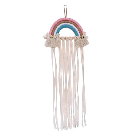 

Decor Colorful Handmade Weaving Ornament Decoration Accessories Hanging Pendant for Bedroom Nursery Rooms - A01