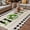 Green Black Grey, variant on Rustic Home Outdoor Rug for Patio/Deck/Porch, Non-Slip Large Area Rug 3 x 5 Ft, Eucalyptus Leaves Farmhouse Wreath Plaid Indoor Outdoor Rugs Washable Area Rugs, Reversible Camping Rug Carpet Runner