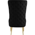 thumbnail image 4 of Meridian Furniture Alexander Black Velvet Accent Chair, 4 of 6