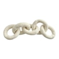 thumbnail image 3 of Cojín decorativo con forma de nudo de amor, ideal como recuerdo de fiesta en el dormitorio, con cadena de eslabones Blanco, 3 of 8