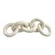 thumbnail image 3 of Cojín decorativo con forma de nudo de amor para el hogar, sala de estar, cojín con eslabones de cadena Blanco, 3 of 8