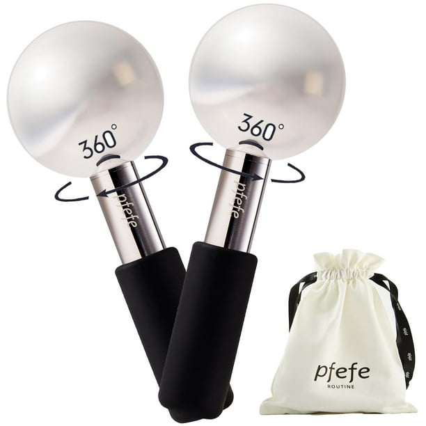 Globos de hielo Pfefe 360 giratorios para rostro y ojos de acero inoxidable