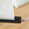 thumbnail image 6 of Large Door Draft Stopper for Bottom of Door 36 Inch Under Door Draft Blocker Under Door Gap Filler Weather Stripping Adjustable Twin Door Sweep Door Draft Guard Window Seal Black, 6 of 9