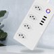 thumbnail image 3 of Regleta De Alimentación Wifi Inteligente Con 4 Enchufes Y 4 Puertos Usb, Enchufe Inteligente Inalámbrico, Placa De Alimentación De Control Remoto, Compatible Con Control De Voz Inevent EL017127-01, 3 of 5