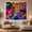Dunk Shot, variant on Basketball Player Slam Dunk Against Abstract Colorful Splatters, Energetic Digital Art for Sports Fans, Dynamic Wall Art Decor, Christmas Gift, Tapestry Wall Hanging for Bedroom and Dorm