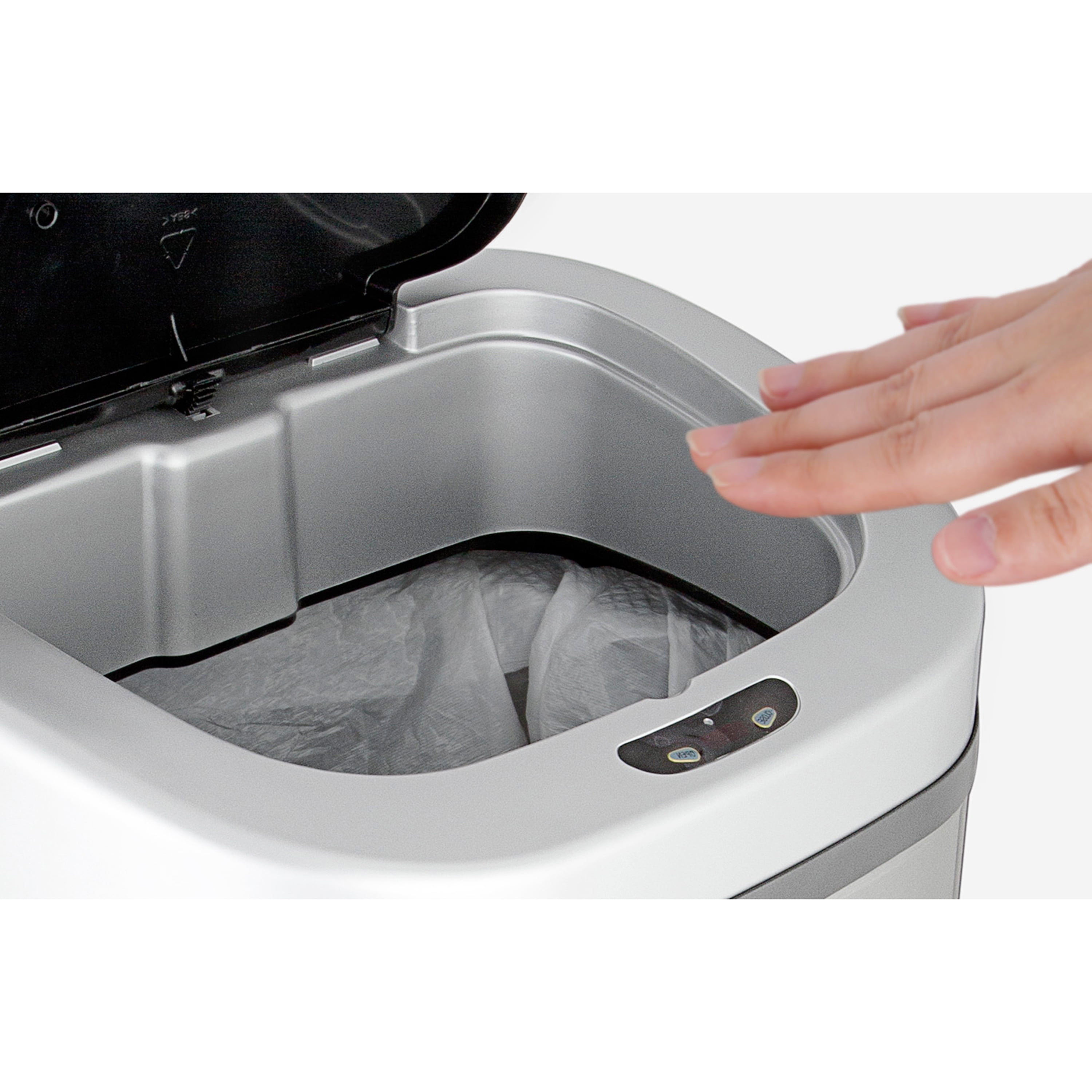 Nine Stars 21 Gallon Trash Can, Touchless Dual-Function Kitchen