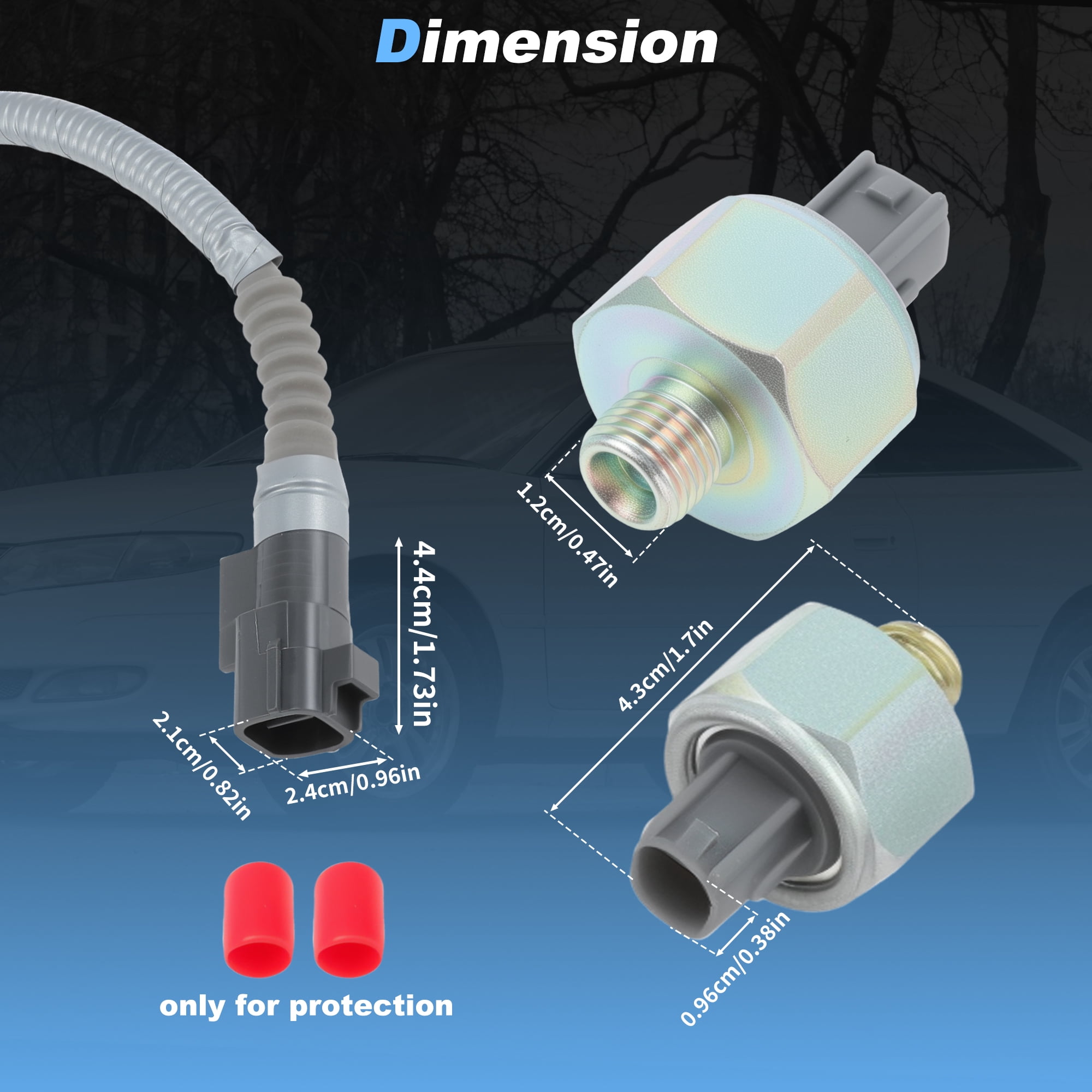 Unique Bargains 8961512090 Knock Sensor with Harness for Lexus for Toyota Models