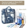 thumbnail image 6 of Narwey Hanging Toiletry Bag with Hook Makeup Cosmetic Organizer with Multiple Compartments Foldable for Men Women Travel Essentials, Medium, 6 of 8