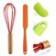 thumbnail image 3 of Herramientas determinadas de la cocina del silicón del mini utensilio de la cocina del pedazo con las manijas de madera, 3 of 6