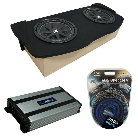 03-08 Fits Nissan 350Z Coupe Hatch Kicker Comp C10 Dual 10" Sub Box HA-A800.1