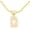 gold D, variant on Gold Initial Letter Necklace for Women Men Iced Out Diamond Crown Letter A-Z Pendant Necklace with 24“ Rope Chain Hip Hop Jewelry