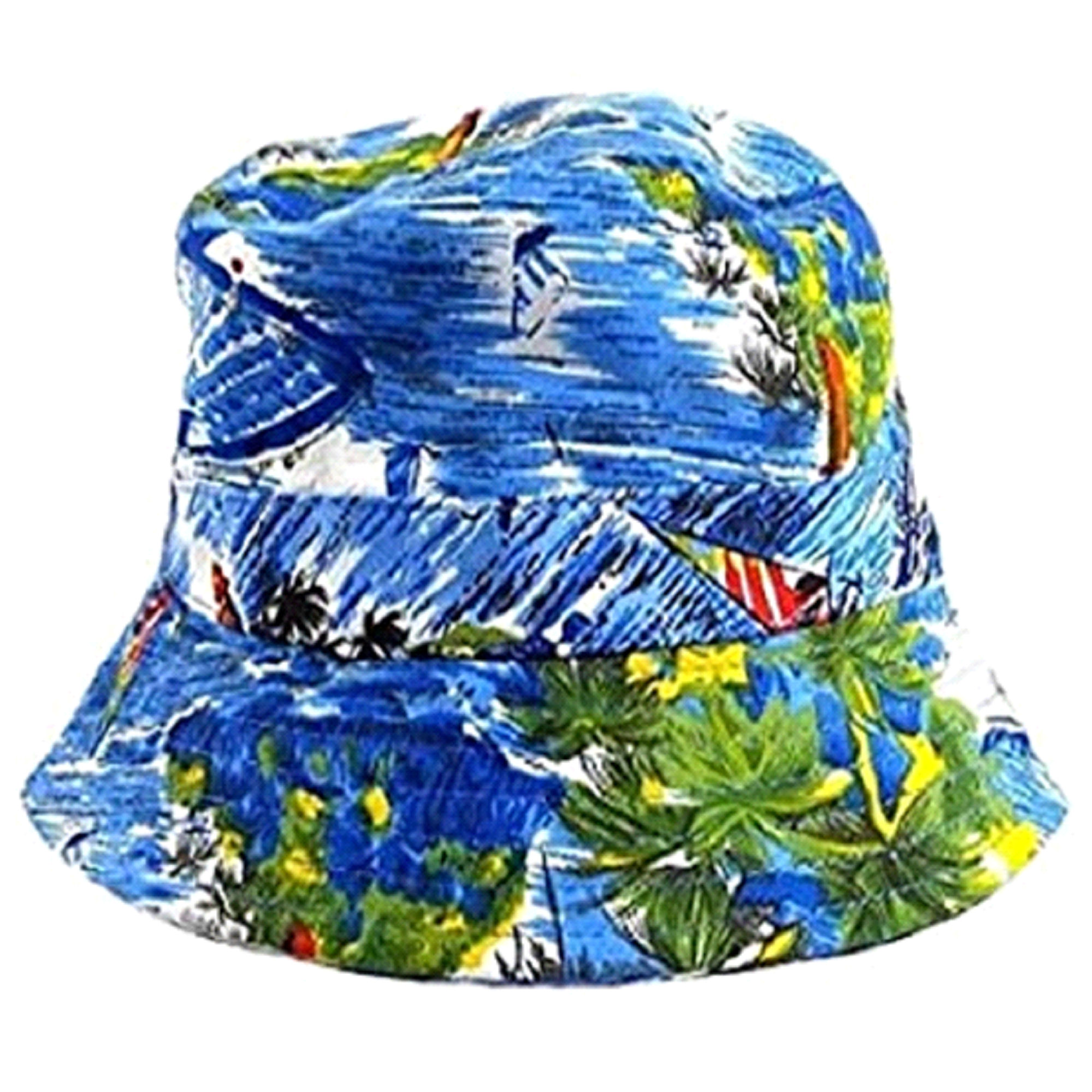 Fashion Adult Women's Bucket Hat (Beach & Palm Trees)