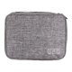 thumbnail image 1 of Yuarrent Estuche de almacenamiento Organizador de cables Bolsa de cargador Accesorios de viaje Gran capacidad Conveniente Bolsas de mano Almacenamiento y organización del hogar Gris oscuro 5 pulgadas, 1 of 6