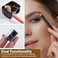 thumbnail image 5 of 3 PCS Eyeliner Sharpener,2 Holes Makeup Sharpener,Plastic & Stainless Steel Compact Eyebrow Pencil Sharpeners for Various Sizes of Eyebrow Pencil,Eyeliner,Lip Liner etc,Easy to Clean(Black), 5 of 7