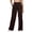 v#6Coffee19, variant on Rggeeun Womens Pants Solid Color Elastic High Waist Wide Leg Ankle Length Soft Relaxed Fit With Adjustable Sashes Belt & Side Pockets For Summer Vacation Beach Classic Bottoms,Light Blue,Xxxl