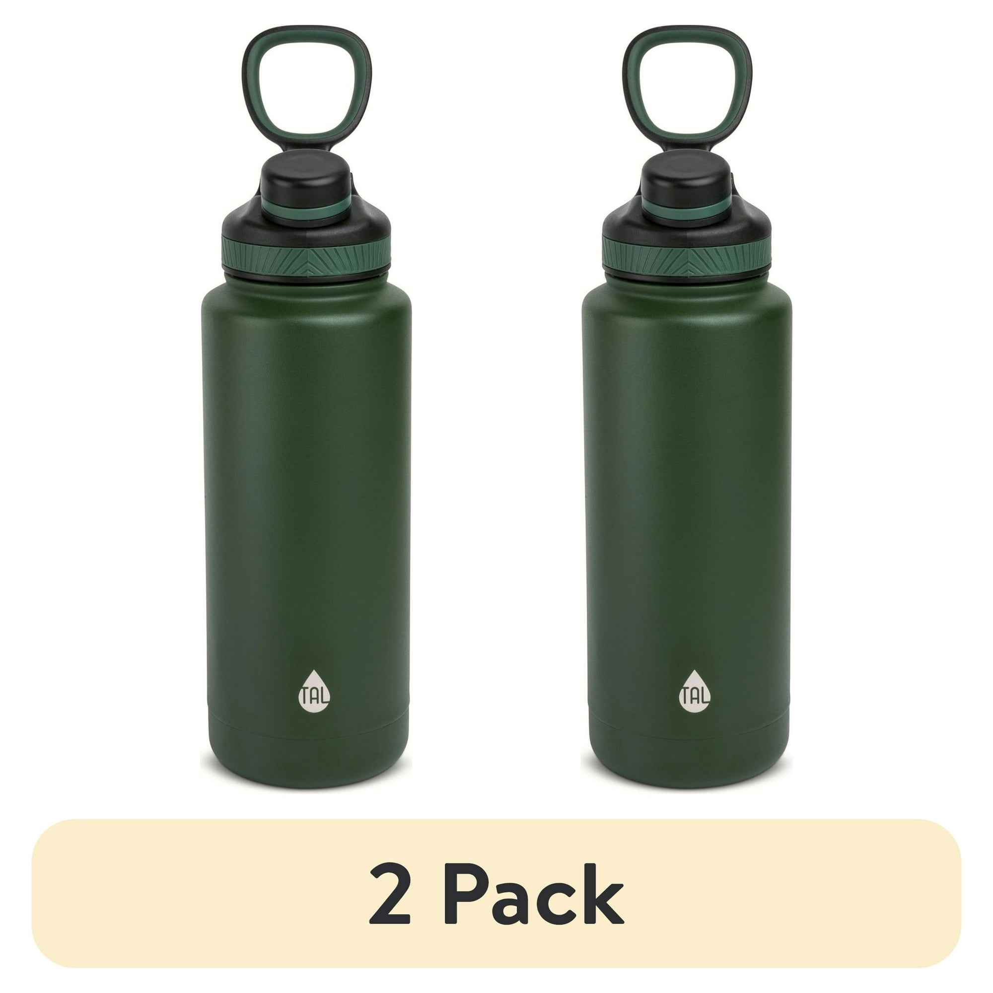 (2 pack) TAL 40 oz Insulated Stainless Steel Water Bottle