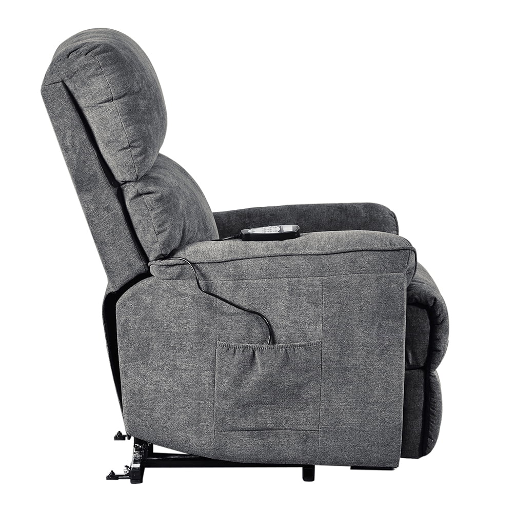 Kepooman Power Lift Recliner Chair, Soft Fabric Upholstery Sofa Chair with Remote for Living Room Kepooman Power Lift Recliner Chair, Soft Fabric Upholstery Sofa Chair with Remote for Living Room