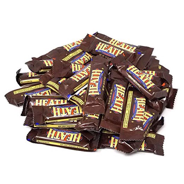 HEATH Milk Chocolate English Toffee Bars Snack Size, 2 pounds bag