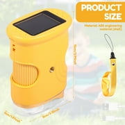 Rechargeable 1000X Handheld Kids Microscope 2 Inch IPS Screen - Ideal Present for 4 to 7 Years Old Children (Yellow)
