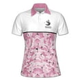 thumbnail image 2 of Personalized Camouflage Pink Golfer Camou Women's Polo Shirt S-5XL, 2 of 7