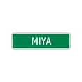thumbnail image 1 of Miya Girls Children Name Letter Printed Label Wall Plaque Decoration Indoor Outdoor Aluminum Metal Sign 4"x13.5", 1 of 1