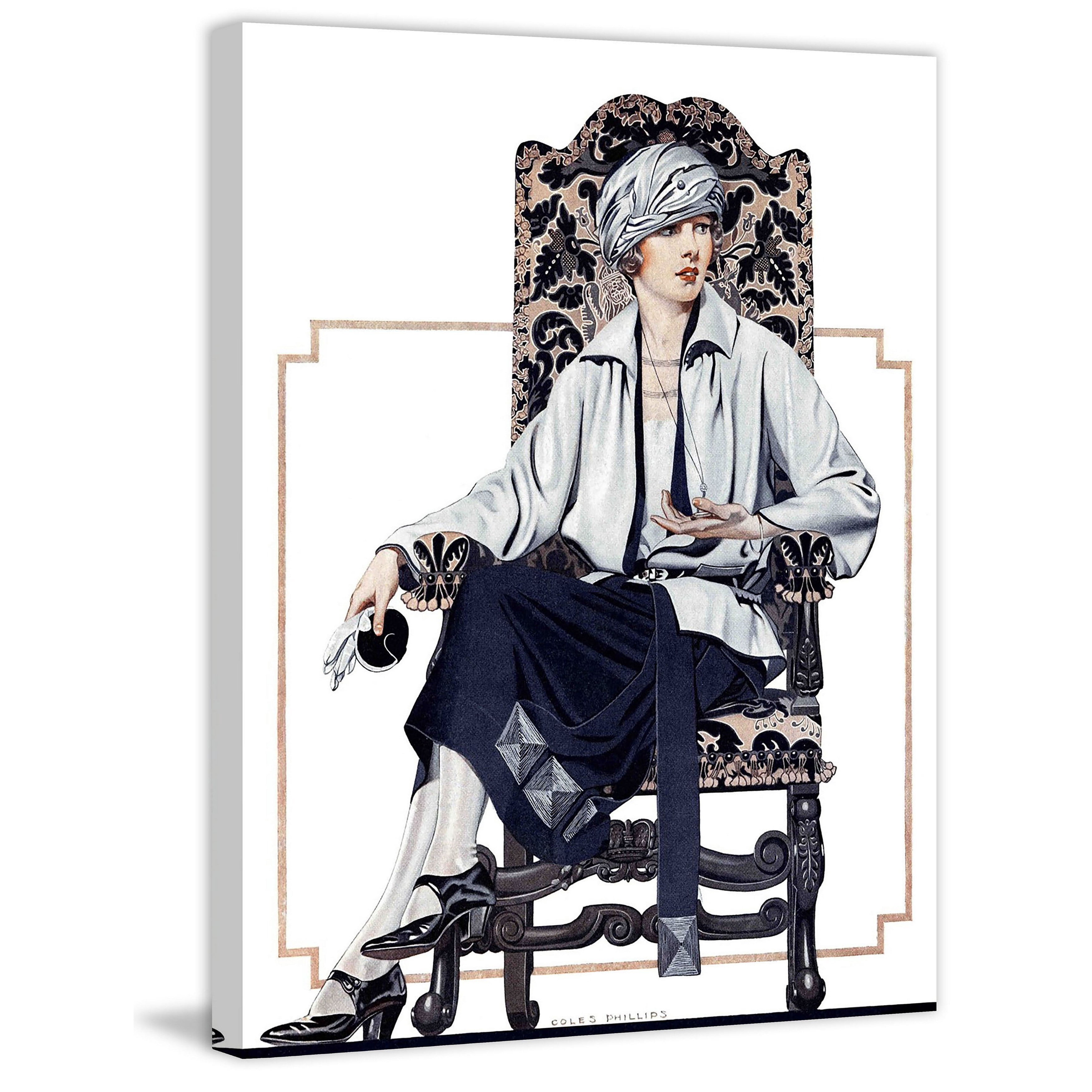 Marmont Hill "Seated Woman" by Coles Phillips Painting Print on Canvas