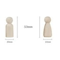 thumbnail image 2 of HEANUJJ 16PCS Natural Wood Figures Child Mannequin For DIY Craft Simple Design Beige, 2 of 8