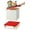 Red, variant on Collapsible Kids Storage Box with Building Base for Blocks, 26 Qt Toy Organizer, 25L Stackable Toy Chest, Green for Boys and Girls