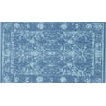 thumbnail image 1 of Ahgly Company Machine Washable Indoor Rectangle Contemporary Denim Blue Area Rugs, 2' x 5', 1 of 7