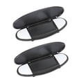 thumbnail image 1 of funtasica 2x Sun Visor Mirror Frame Cover Plates for MINI R55 R56 R60 2007-2014 Black, 1 of 8