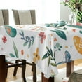 thumbnail image 5 of Yayeee Tablecloths 60" x 90" Rectangle Wrinkle Resistant Party Table Cover, Red Easter Eggs, 5 of 8