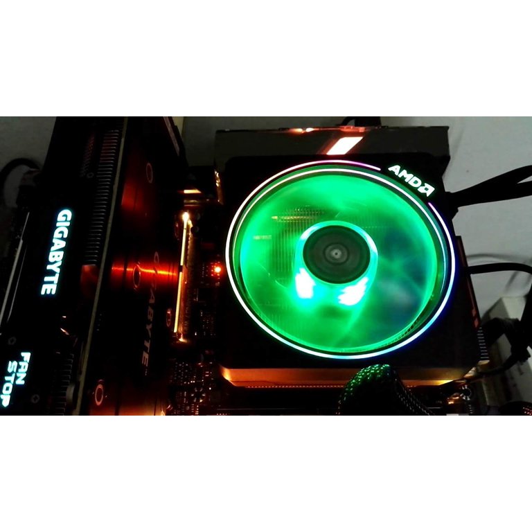 AMD Wraith LED RGB Cooler Fan from Ryzen 7 2700X Processor AM4 AM2 AM3 AM3 Copper Base Heat Sink - Walmart.com