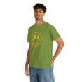 thumbnail image 5 of Blurry smiley face graphic t shirt  Unisex Heavy Cotton Tee, 5 of 8
