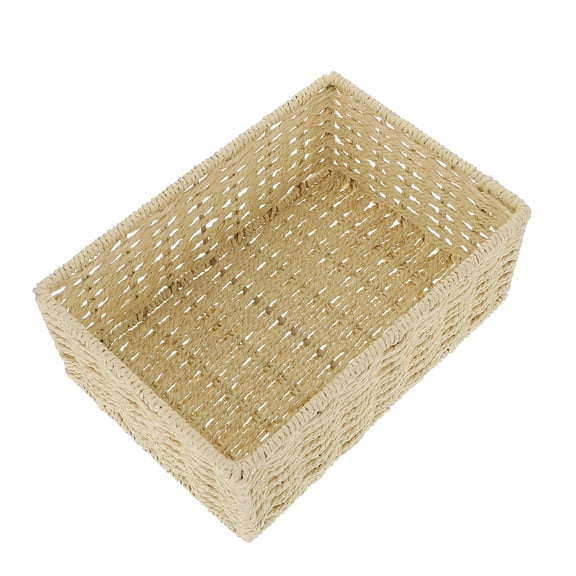 Multipurpose Storage Box Sundries Storage Container Desktop Organizing Woven Basket